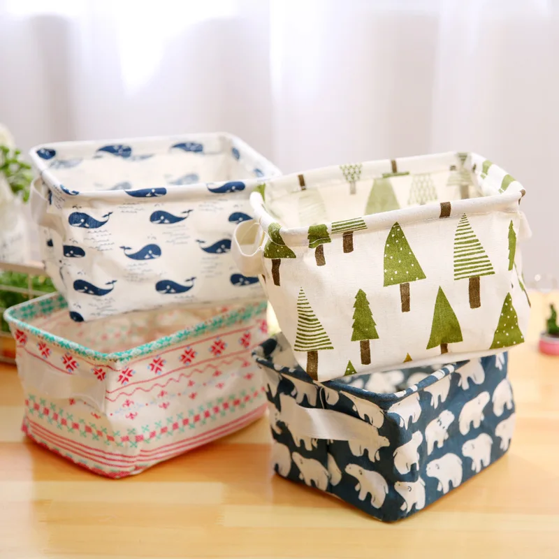 

Hot Sale Multifunction Beauty Printing Folding Waterproof Laundry Basket Cosmetic Storage Box Container Case Organize