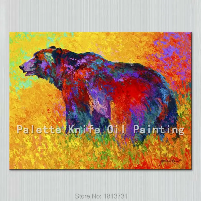 

Oil painting On Canvas Wall Pictures Paintings For Living Room Wall Art Canvas Pop art bear modern abstract hand painted 3