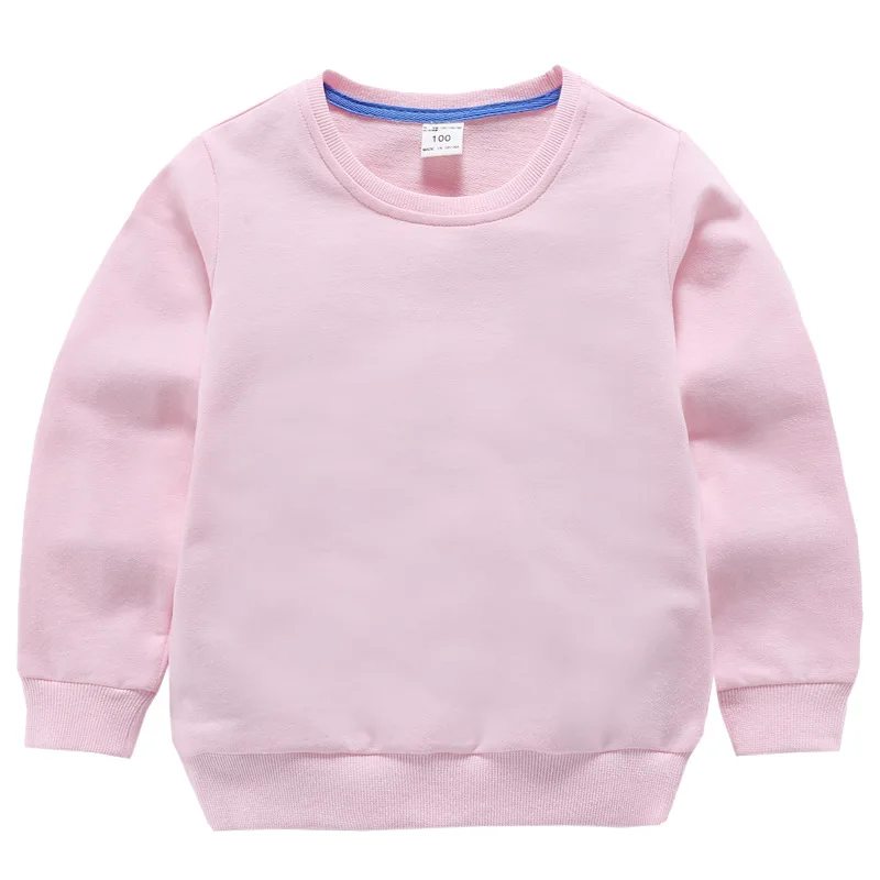 DE PEACH Spring Baby Girls Boys Sweatshirts Kids O-Neck Cotton Pullover Shirts Children Casual Loose Bottoming Tops Clothes