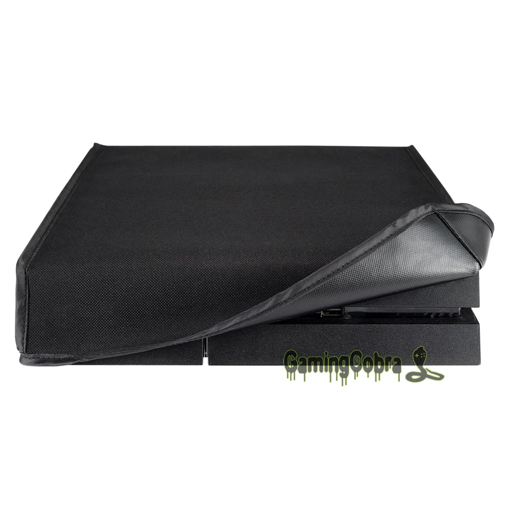 EXtremeRate-Juste de protection horizontale en nylon noir, anti-poussière pour console PS4