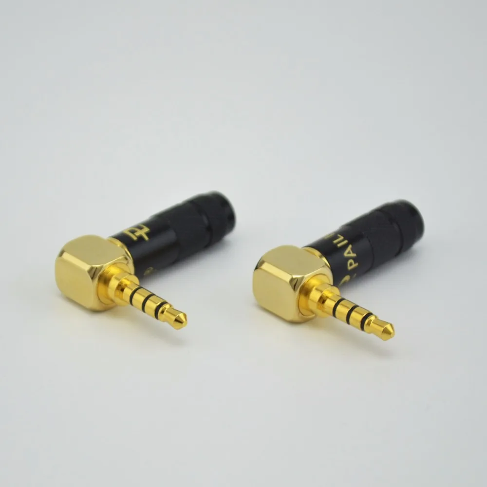 

2Pcs New 2.5mm 4Pole Male Headphone Jack Right Angle 90 Degree L Shape DIY Solder Plug Mini Connector