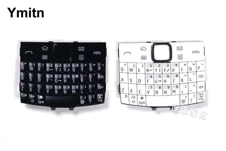 Black/White 100% New Ymitn Housing Cover Keypads Keyboards English & Russian & Arabic For Nokia e6 e600 e6-00