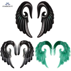 Acrylic Angel Wing Ear Spiral Piercing Taper Stretcher Expander Hot Fashion Ear Plugs Tunnels Piercing Jewelry Ear Plugs Tunnels