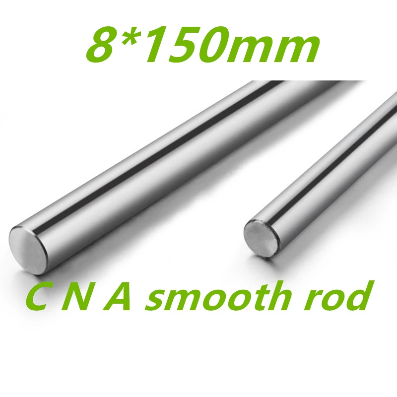 

2pcs 3D printer parts rod 8mm linear shaft L 150mm chromed linear motion guide rail round rod Shaft for cnc parts 8mm 150mm