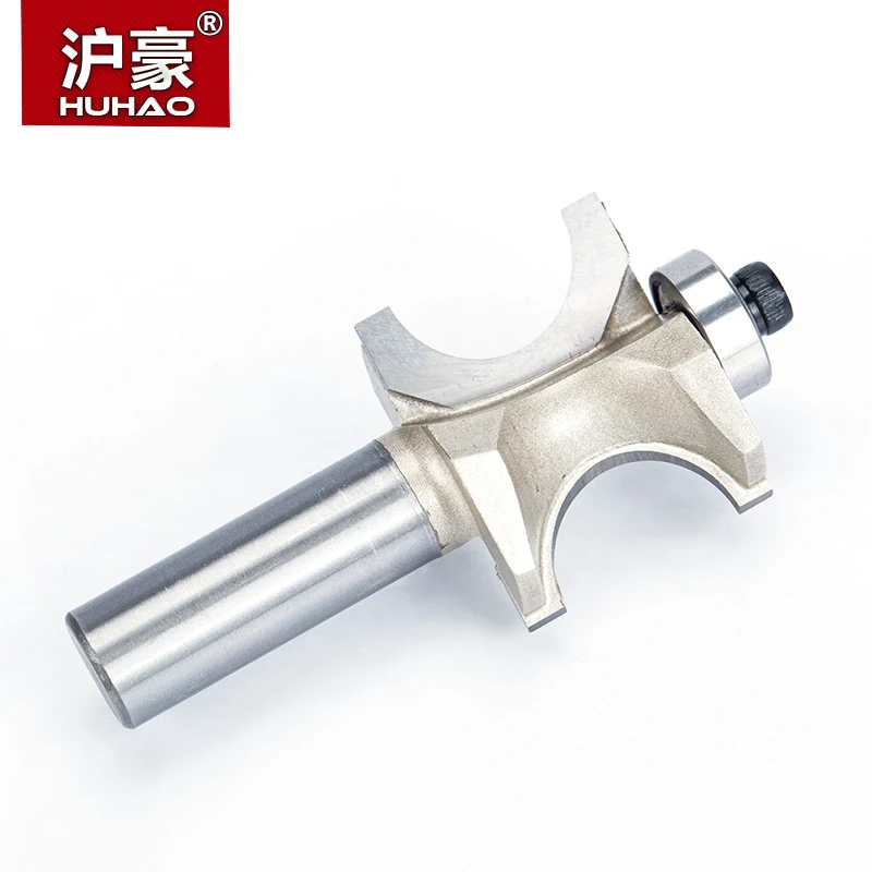 Huhao 1/2 1/4 Inch Schacht Half Ronde Bit 2 Fluit Endmill Bead Bullnose Router Bits Hout Lager Houtbewerking Tool Frezen cutter