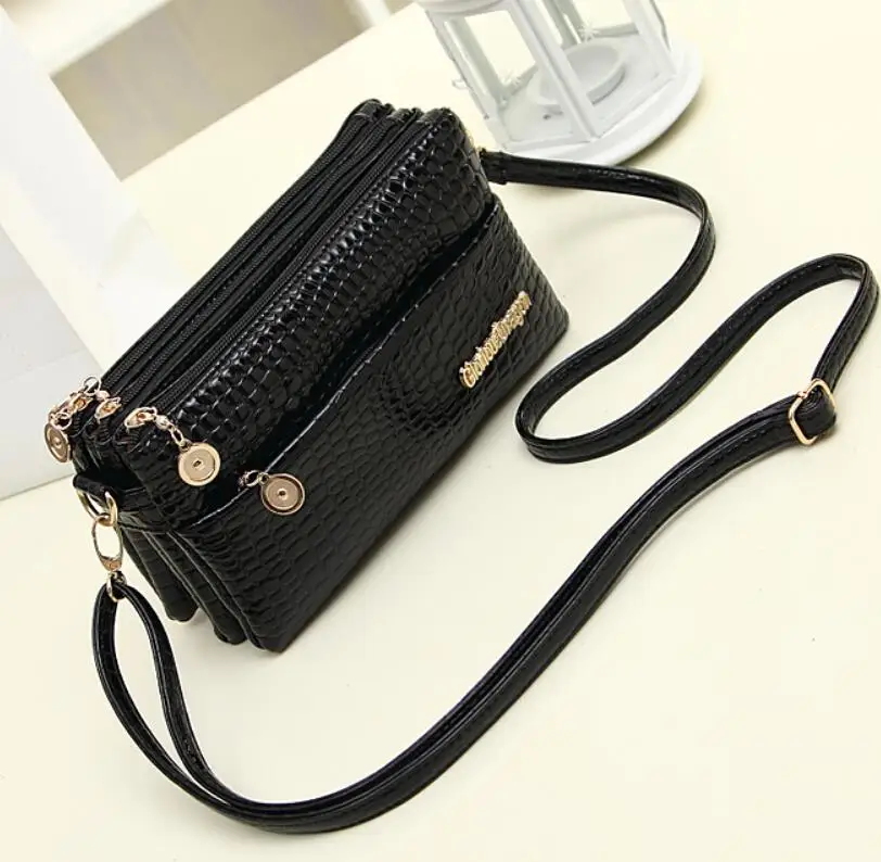 New Production 7 Color Women Messenger Bag Fashion Women Handbag Women Clutch Wallet PU Leather Bag