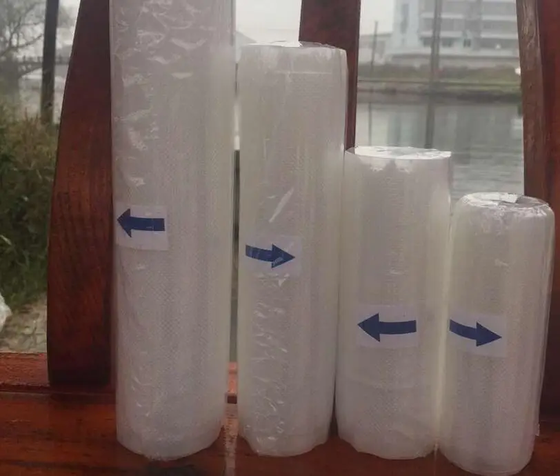 12/15/20/25 سنتيمتر * 500 سنتيمتر رولز/مجموعة المطبخ أكياس تفريغ الطعام أكياس مانعة لتسرّب الهواء لتخزين الطعام فراغ السدادة فراغ التعبئة والتغليف رولز