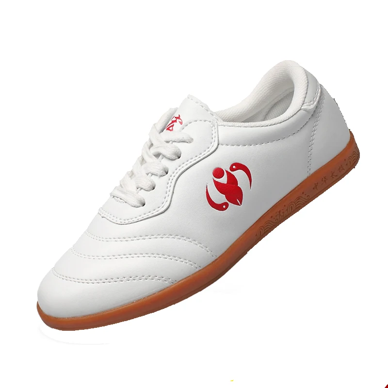 

Tai Chi Shoes Woman Dichotomanthes Wushu Shoes Soft Leather Wear Tthan Gril Croquet Kung Fu Tai Chi Sports Shoes