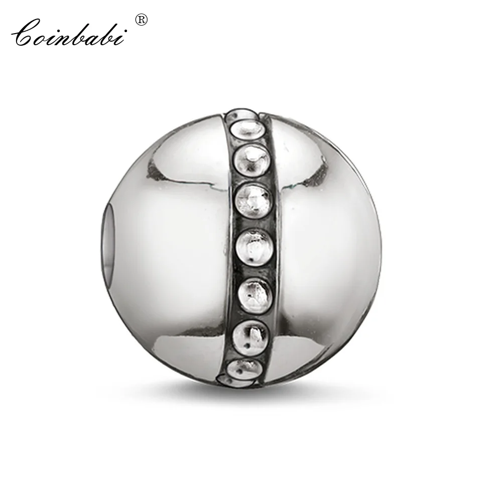 Beads Pendant Straight-lined Large Hole For Women Men Gift Europe Style Karma Silver Charm Jewelry Fit  Bracelet Necklace