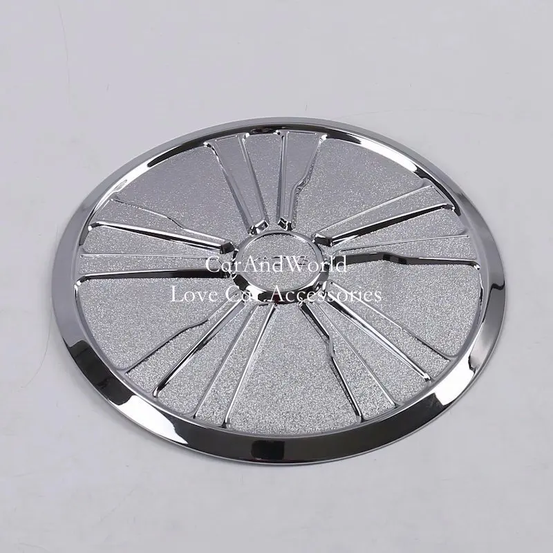 For Nissan Kicks 2017-2019 Gasoline Gas Fuel Tank Cap Oil Box Cover Trims Frame Panel ABS Chrome Sticker Car-Styling Accessories