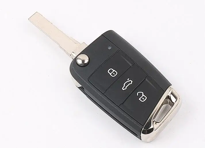 3 Button Flip Remote Key Shell Case For VW VOLKSWAGEN Bora Golf 7 Tiguan Lamando Lavida MQB Skoda Octavia Superb