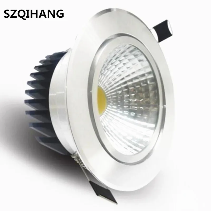 

High Quality Epistar LED COB Recessed Downlight Dimmable 7W 10W LED Spot lamp Dimming Ceiling Lamp light 110V 220V