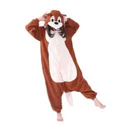 Chipmunk Onesie Animal Kigurumi For Adults Halloween Carnival Party Clothing Fleece Kigu Festival Costumes