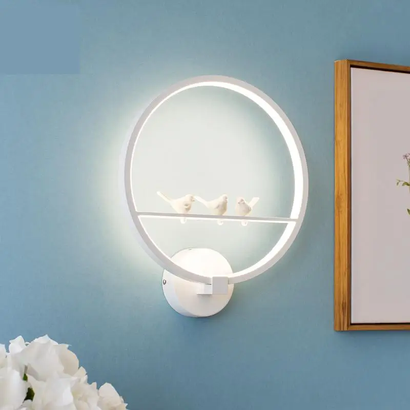 

Nordic Style led Wall Lamps children Lamp reading wall sconceBedside Lamp Aisle Stairs warmLiving Room Bedroom led Wall light