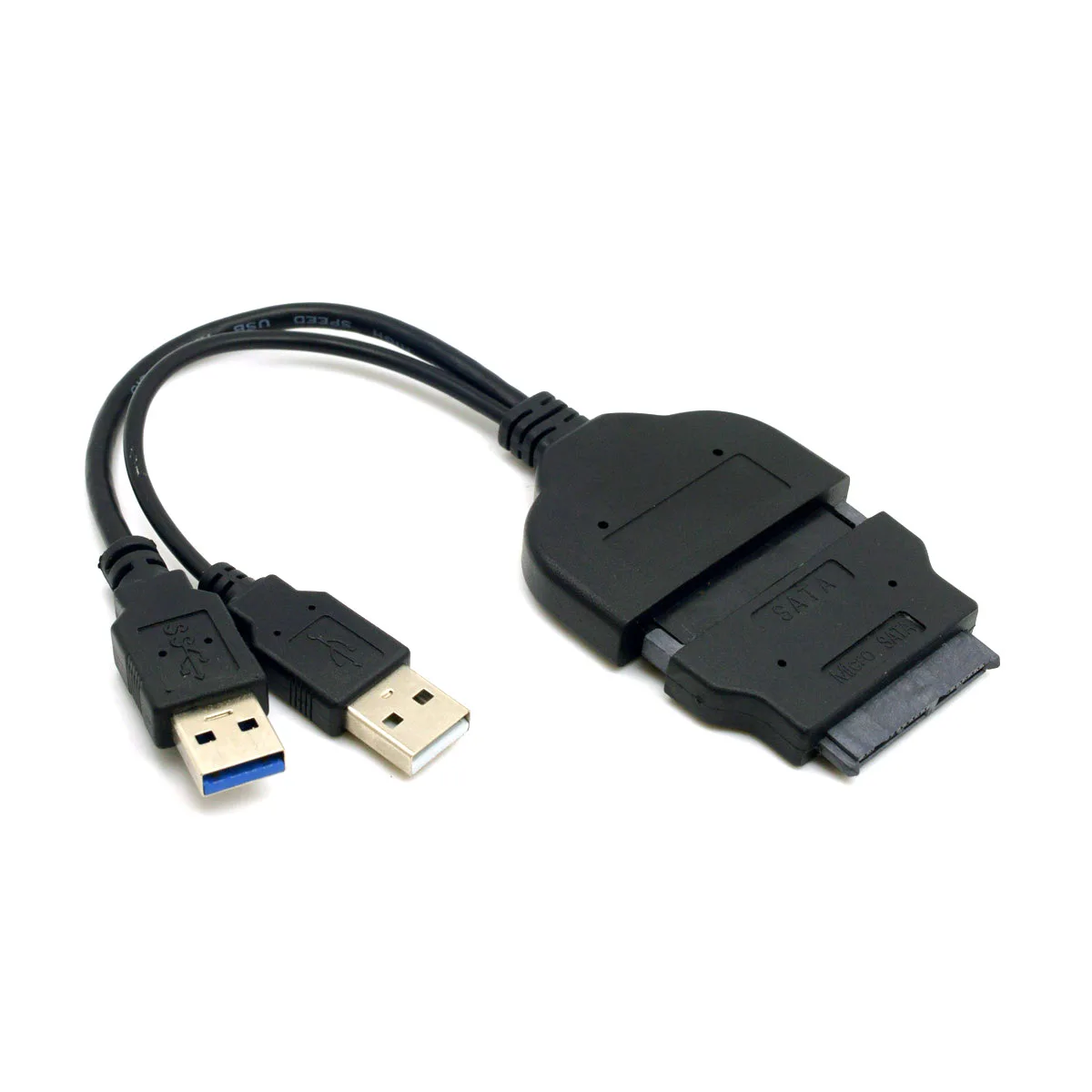 CY 1set USB 3.0 to SATA 22Pin & SATA to 16Pin Micro SATA Adapter for 1.8