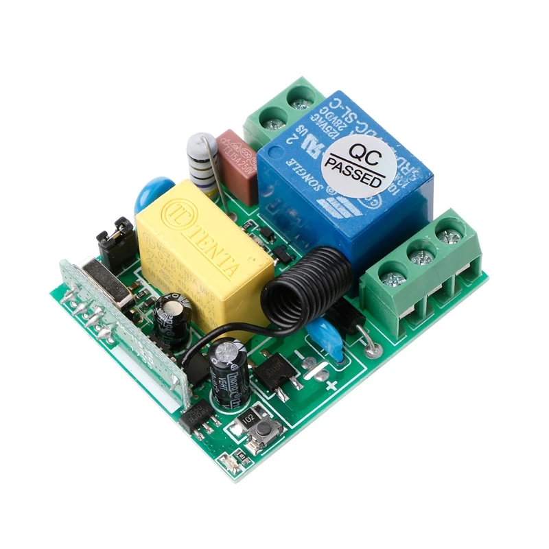AC 220V 10A 1CH RF 433MHz Drahtlose Fernbedienung Schalter Empfänger Modul + Sender Kit Für Intelligente Haus
