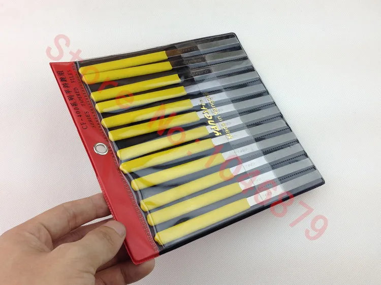 Each of the 12 file, hand is suitable for grinding hard alloy diamond file, flat and inclined file group,CF-408(200#)