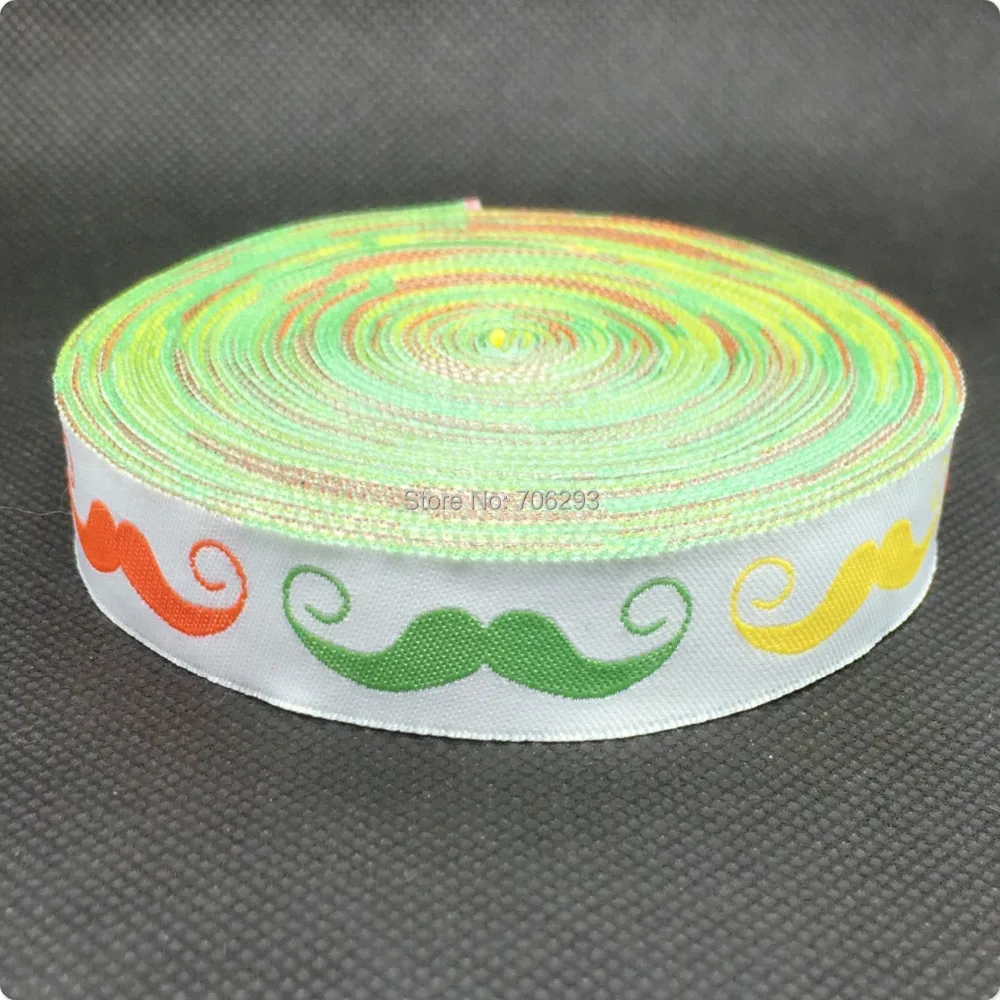 ZERZEEMOOY wholesale 5/8'' (16mmx10yards) 100% Polyester Woven Jacquard Ribbon green black beard lace KT2015041819