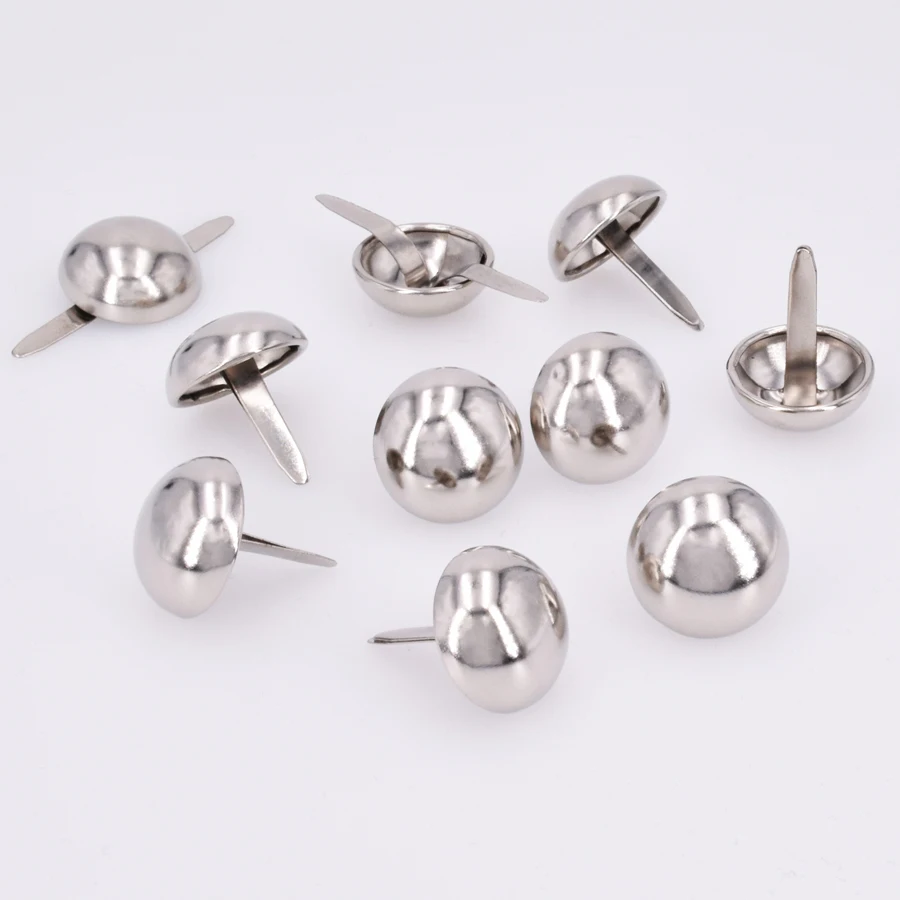 50 Pcs 18mm Round Purse Handbag Feet Nailheads Stud Spike