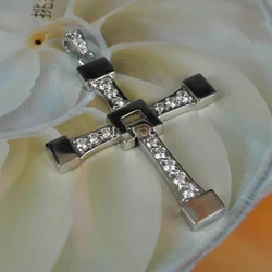 FAST and FURIOUS Vin Dominic Toretto's Cross Pendant Necklace - Titanium Steel Costume Jewellery