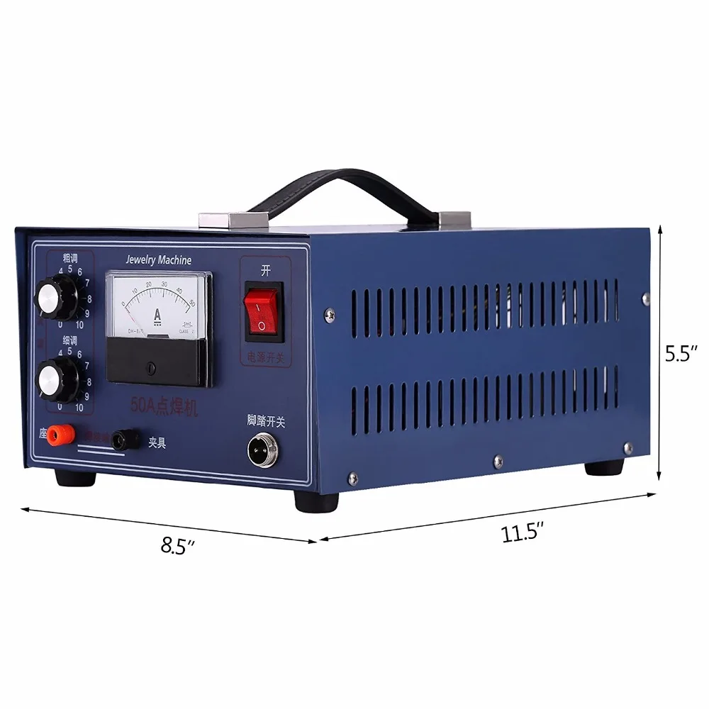 Imagem -02 - Máquina de Solda a Laser com Alça Soldador a Ponto Ouro e Prata Ferramenta de Jóias 110v 50a 400w