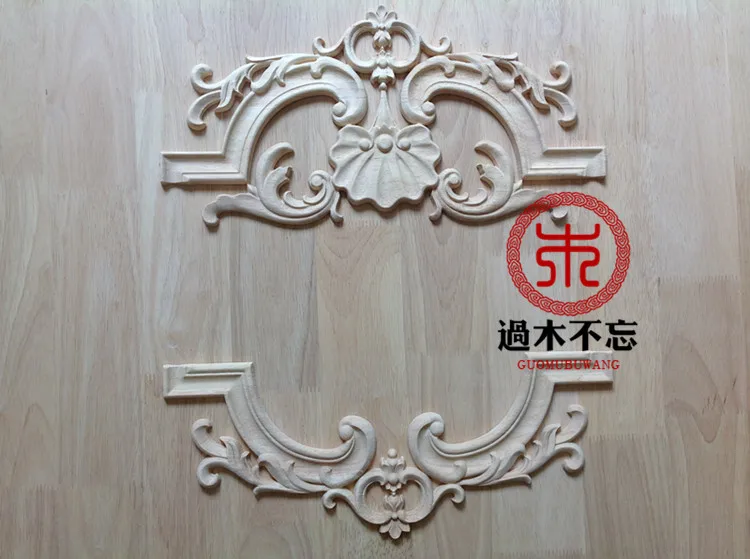 

Don't forget the wooden Dongyang wood carving wood applique flowers floral Central European vertical window bed patch