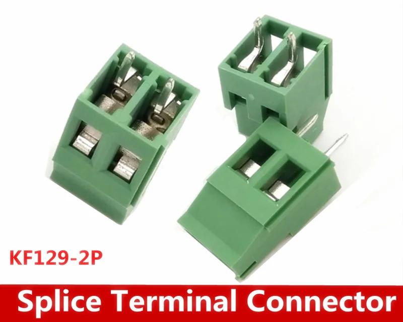 Gratis Verzending 50 stks/partij KF129-2P KF129 2Pin Splice Terminal Connector Afstand 5.08mm 300 v 25A