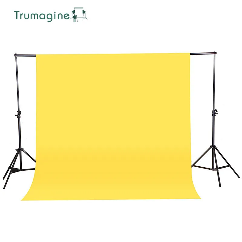 1.6X4M Yellow Color Non-woven Textile Muslin Photo Backgrounds Studio Photography Screen Chromakey Backdrop Cloth