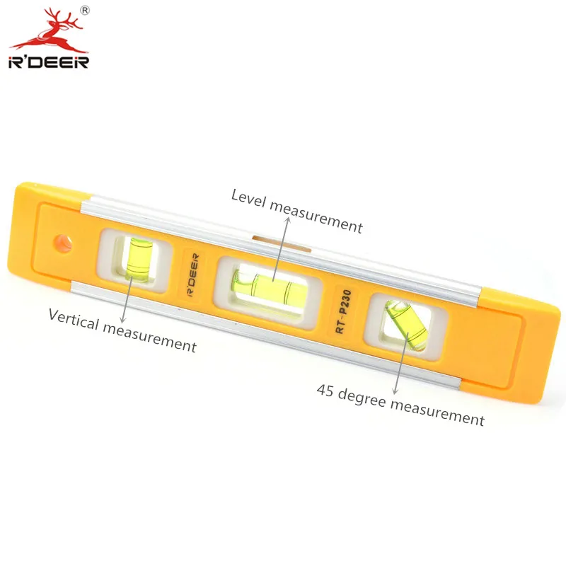 RDEER Livello Bolla Di Livello Magnetico Righello 230mm righello Orizzontale Strumenti di Costruzione