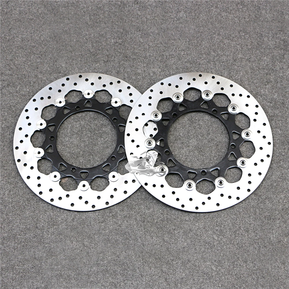 Motorcycle Floating Front Brake Disc Rotor Fit For Yamaha FZ1 1000 Fazer 2006 - 2009 YZF R1 2004 - 2006