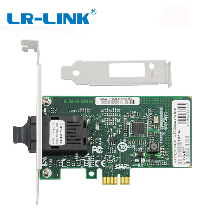 LR-LINK 6230PF Gigabit Ethernet Network Card 1000base-sx PCI Express Fiber Optical Network Adapter PC Computer Intel I210 Nic