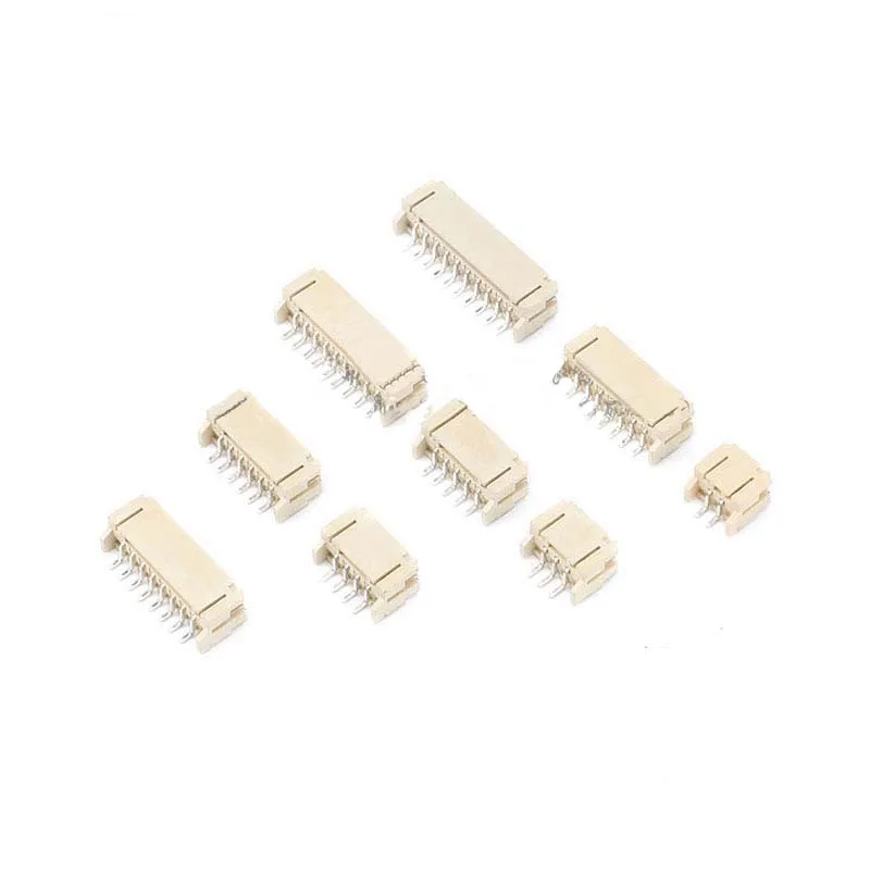 Free shipping 20pc PH2.0 male Pin Header 2P-10P Connector plug Male spacing 2.0mm Horizontal male Connector SMT