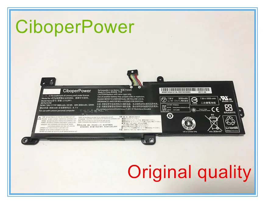 Original Laptop for 30Wh L17L2PF1 Battery For 330-14IKB 330-15IKB Touch