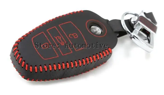 

Auto Accessories High Quality Genuine Leather Car Key Holder Key Case For Volkswagen Touareg 2011 - 2014