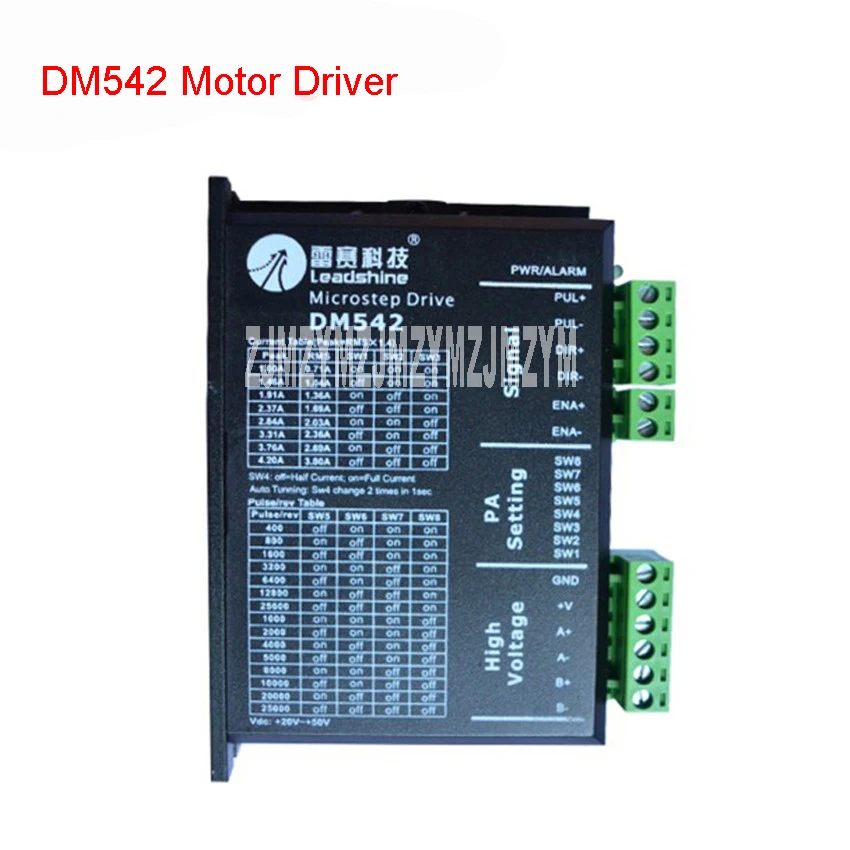 

DM542 Step Driver New DSP Digital 57 Stepper Motor Driver Kit 24-50VDC / 1-4.2A Motor Driver Subdivision range 4-256 breakdown