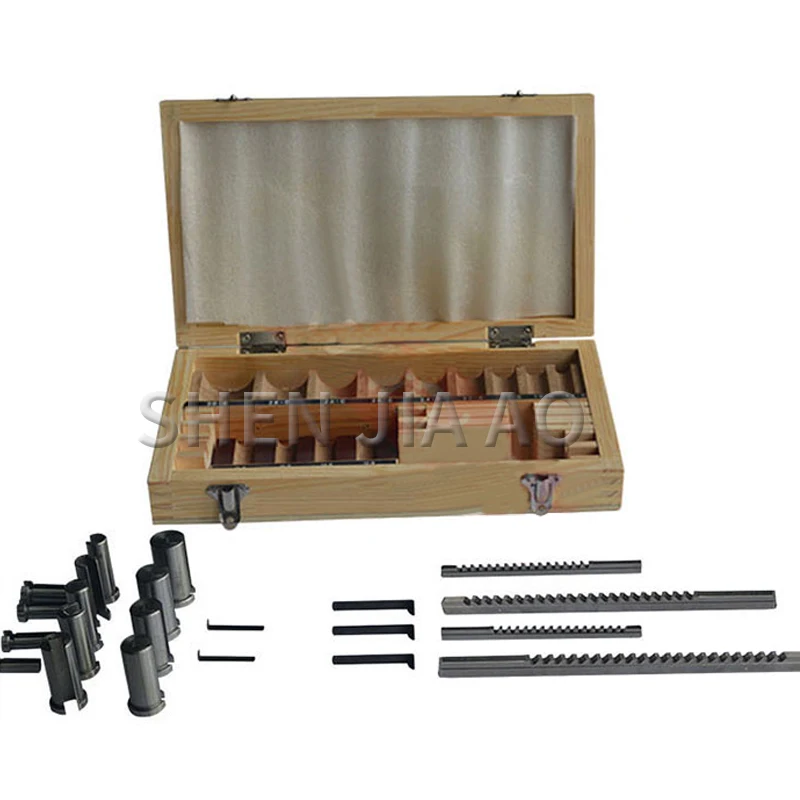 1Set High Quality Custom Keyway Broach 22-Piece Metric Broach Set Keyway Broach Tool Set