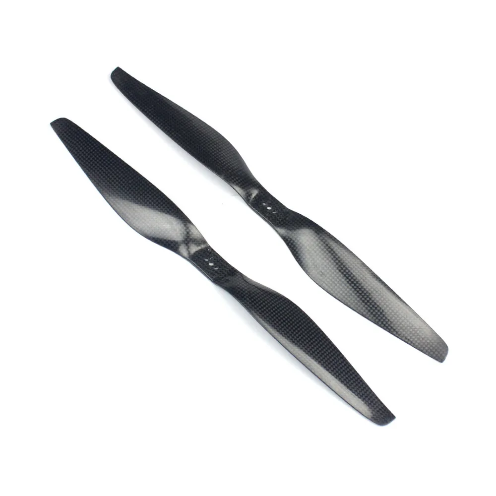 ShenStar 1655 Carbon Fiber Propellers 16inch 16x5.5 inch CW CCW Props for  Copters with 3holes Middle 4mm Side 3mm Distance 12mm