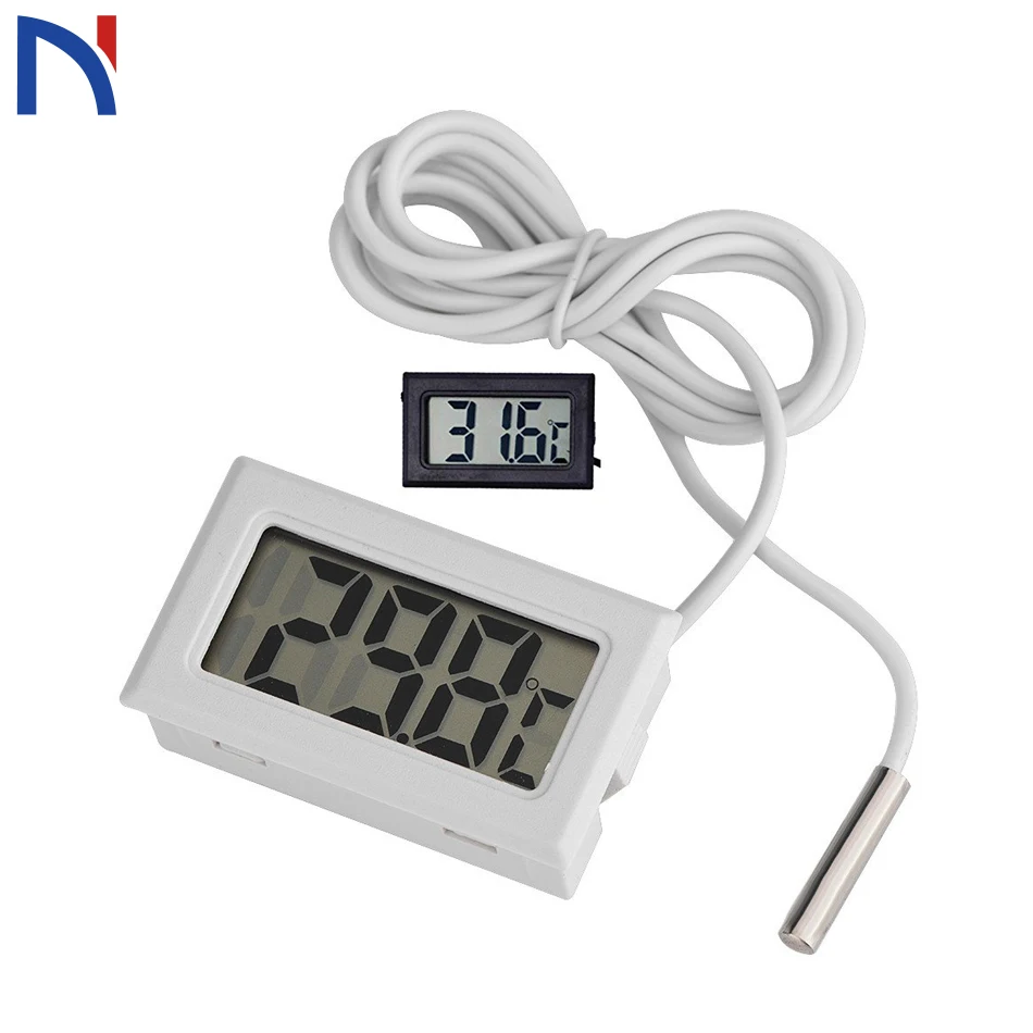 Digital Thermometer Fridge Freezer Temperature Meter Mini Portable ConvenientLCD Refrigerator Freezer Fridge Digital Thermometer