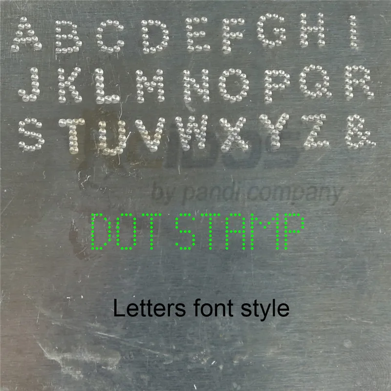 Letters 6/7/8/10MM Dot stamps,RCIDOS Steel word punch stamp/matrix stamp letters, A-Z & 27pcs /box