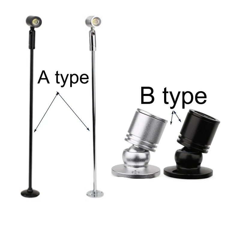 Lâmpadas montadas em superfície da lâmpada para a vitrine do contador do armário luzes de teto 1w 3w ac110v 220v
