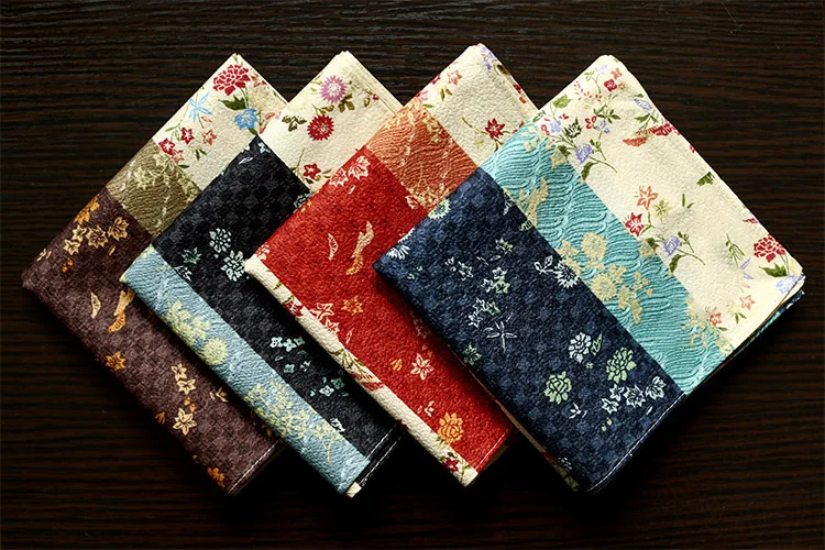 

Good quality soft Crepe Silk men and womens pocket handkerchiefs,Chrysanthemum design,vintage pocket square,best gift for friend