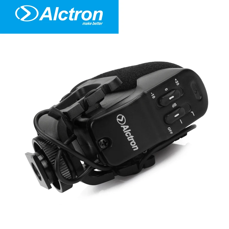 Alctron VM-6 espingarda dv gravação estéreo entrevistas microfone microfone para canon nikon qualquer câmera dslr dv filmadora de vídeo