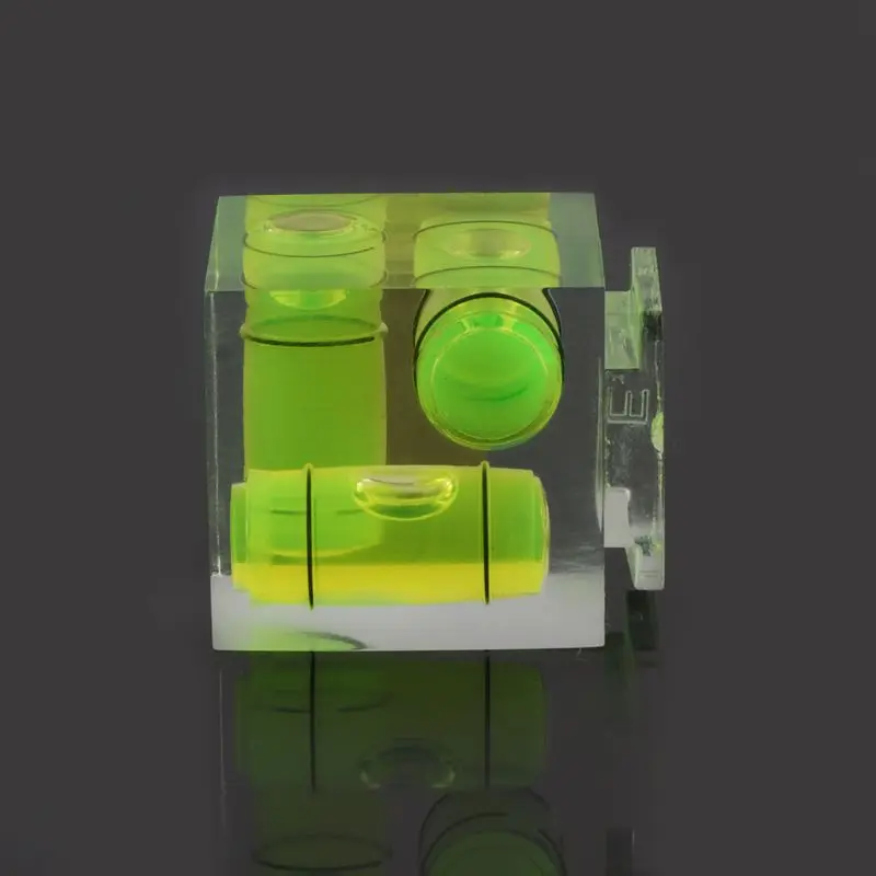 Two Three-Dimensional Bubble Spirit Level For Camera Level Adapter For Cameras Measure Tools