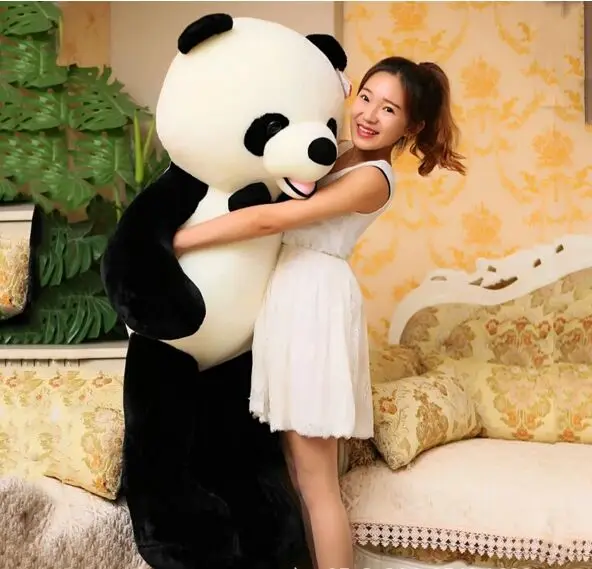 huge new plush bow panda toy high quality big lovely panda doll gift about 140cm 2710