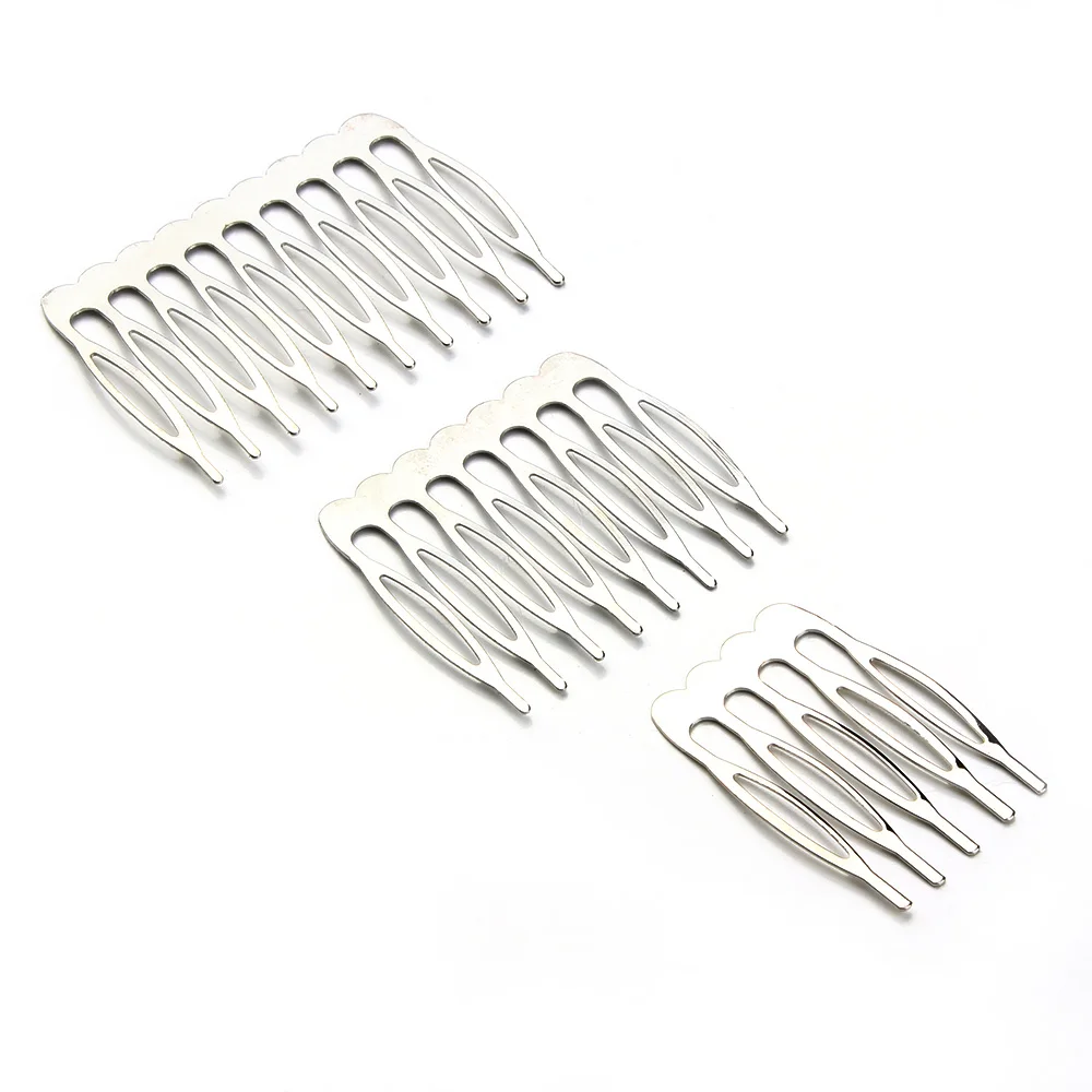 10pcs/lot 5/8/10 Teeth Metal Hair Comb Clips Claw Hairpins Hair Clips DIY Jewelry Findings For Women Wedding Hair Supplies