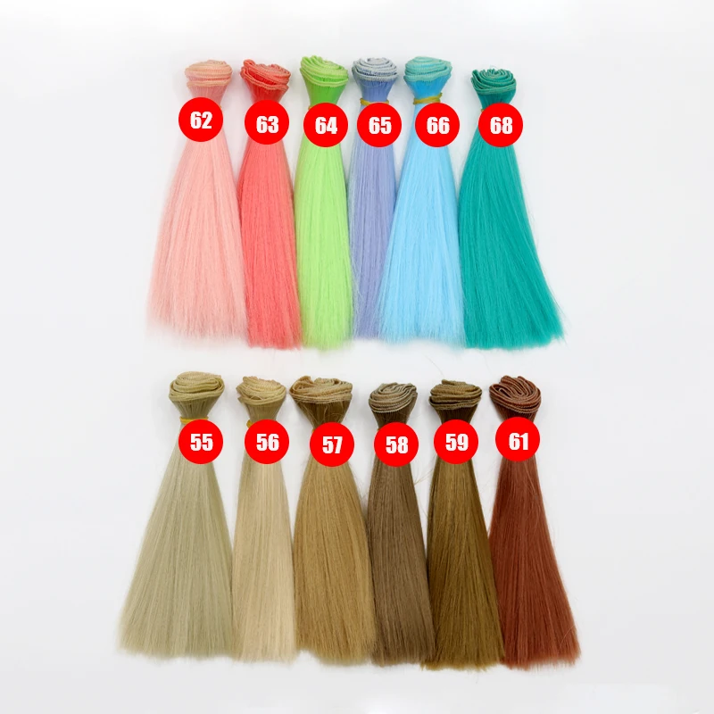 Msiredoll bjd wig 15*100CM or 20*100CM or 25*100CM doll hair for 1/3 1/4 1/6  straight hair doll hair bjd wig diy Free shipping