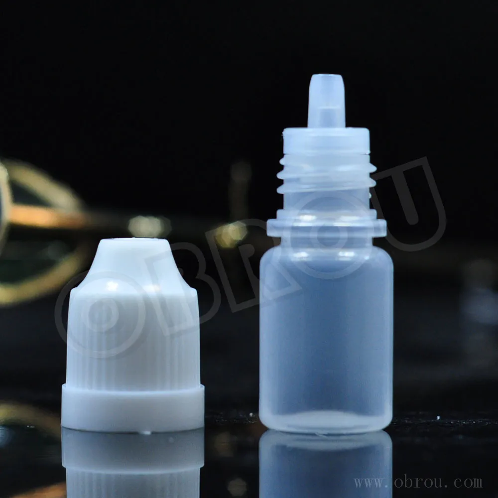 

Free shipping 1000pcs l Empty PE 5ml 10ml Eye Dropper Plastic Dropper Bottles With Tip and Childproof Cap 10m Liquid Bottle