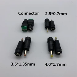 1pcs DC 5.5 mm * 2.1 mm to 2.5 * 0.7 3.5 * 1.35 4.0 *1.7 mm DC Barrel Jack Power Cable Connector