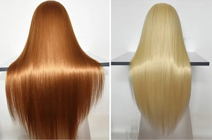 Free Shipping!! Fashionable High Quality Golden Hair Mannequin Head With Hair New Wig Head Hot Sale