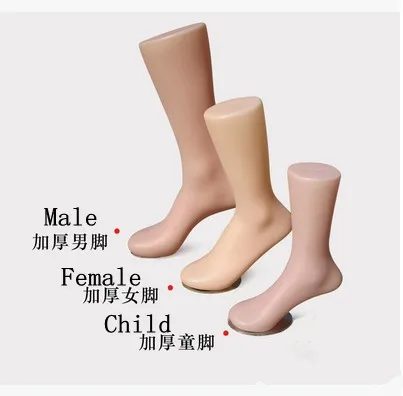 

Free Shipping!!High Quality PVC Skin Color Display Plastic Mannequin Foot For Sock Hot Sale